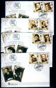 0230 SERBIA 2009 - Great Personalities of Serbian Classical Music - FDC