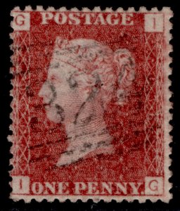GB QV SG43, 1d rose-red PLATE 136, VERY FINE USED. Cat £24. IG