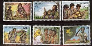 BELIZE  Scott 683-643 MNH** 1982 Scout set CV$27.25