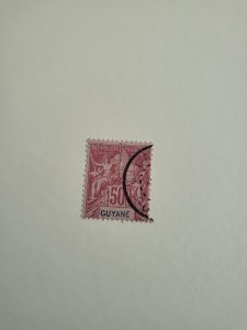 Stamps French Guiana Scott #46 used