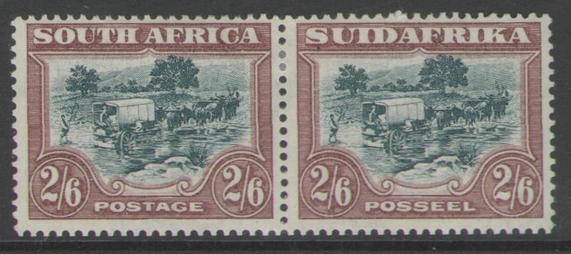 SOUTH AFRICA SG37 1927 2/6 GREEN & BROWN MTD MINT