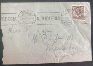 1935 Ndola Hill Northern Rhodesia Cover To Johannesburg