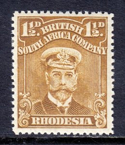 RHODESIA — SCOTT 121b (SG 206) — 1919 1½d ADMIRAL, P15 — MH — SCV $50