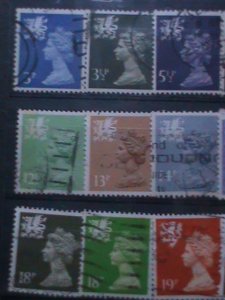 WALES & MONMOUTHSHIRE-1981-WMMH1//48  24 DIFFERENT ELIZABETH II RARE USED
