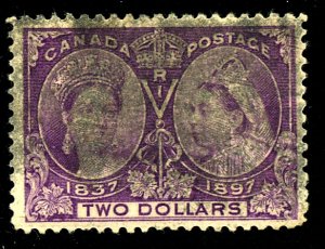 Canada #62 USED CREASE