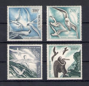 1955 MONACO, Uccelli - Birds, Airmail no. 55/58 - 4 values - MNH**