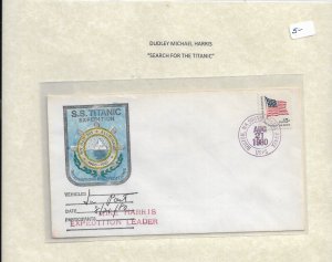 1980 Boston, Ma Philatelic Cover from Michael Harris, Expedition Leader (54361)