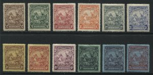 Barbados KGV 1925 various values from 1/4d to 2/6d mint o.g. hinged