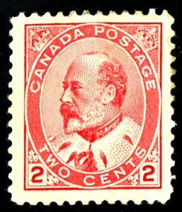 Canada #90 MINT OG LH tiny thin