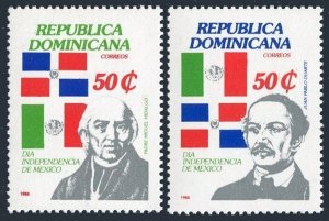 Dominican Rep 1029-1030, MNH. Mi 1361-1062. Independence Day, 1988. y Costilla,