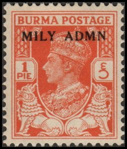 Burma 35 - Mint-H - 1p George VI (1945)