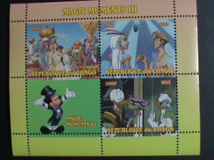 CONGO DISNEY STAMP:2013-MAGIC MOMENTS III-MNH S/S SHEET  VERY FINE