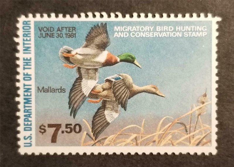 US Scott RW47 1980 Duck Stamp  - MNH OG Mint G3889