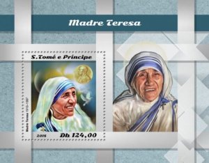 St Thomas - 2018 Mother Teresa - Stamp Souvenir Sheet - ST18507b