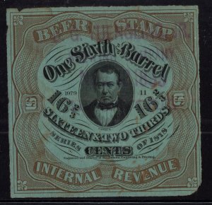 U.S. - REA38e - Plate Number 1979  - Fine/Very Fine - Used  (cv 250.00)