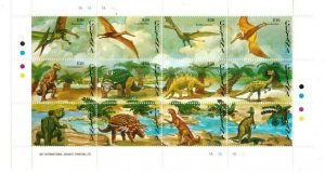 Guyana - 1993 - Dinosaurs - Sheet of Twelve - MNH(Scott#2663)