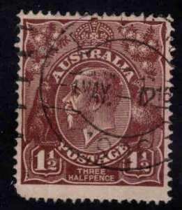 Australia Scott 22  used wmk 9 narrow A 1922 stamp