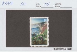 Scott# 3438 2000 33c California Statehood Issue XF MNH