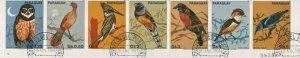 Thematic Stamps Animals - PARAGUAY 1983 BIRDS  7v used