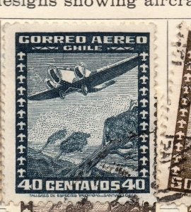 Chile 1934-36 Early Issue Fine Mint Hinged 40c. 234725