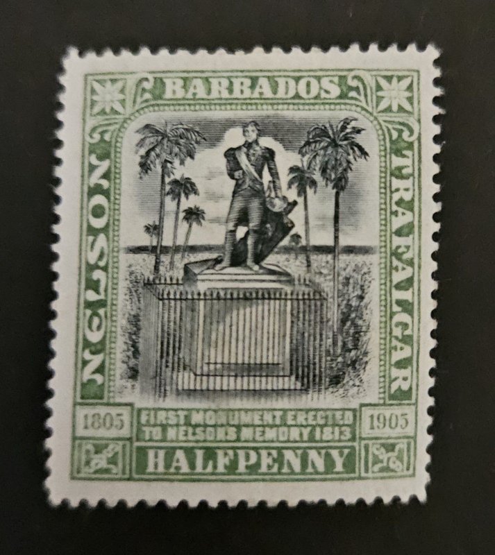 Barbados 1906  SG146 mm 0.5d Nelson Monument