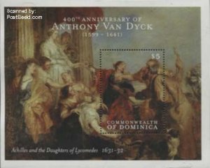 Dominica MNH S/S 2213 Achilles & Daughters Of Lycomedes By Van Dyck 2000