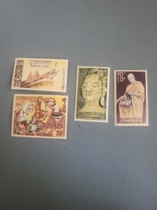 Stamps Laos Scott #C27-30 nh