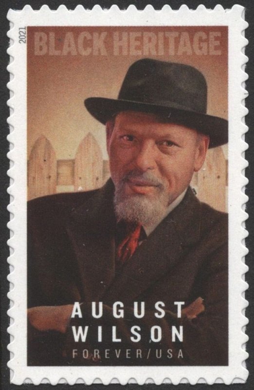 SC#5555 (Forever) Black Heritage: August Wilson Single (2021) SA