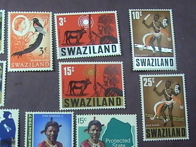 SWAZILAND # 126-142-MINT/HINGED----17 STAMP RUN------1967-68