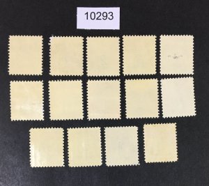 US # J88-J101 MINT OG NH CAT. $30 LOT #10293