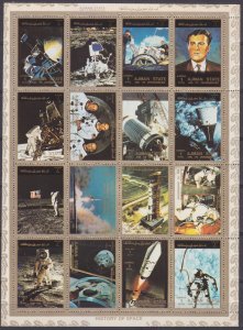 1973 Ajman 2637-2652KL Space exploration by America 10,00 €