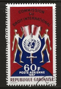 Gabon (1967)  - Scott # C60.   Used