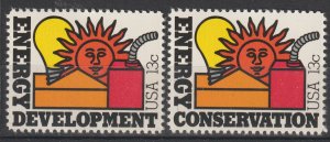 U.S.  Scott# 1723-4 1977 XF MNH Energy