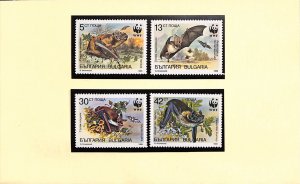 Bulgaria WWF World Wild Fund for Nature MNH stamps bats