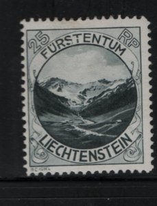 LIECHTENSTEIN, 98A Hinged, 1930 Mt. Naafkopf