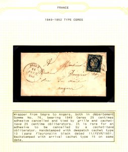 RARE Cover of France (Qtt 6) #1 etc.... ECV $10000.00