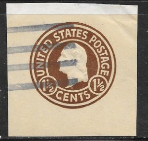 USA U481: 1.5c Washington, cut square, used