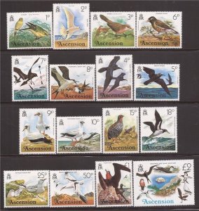 Ascension - 1976 Birds, Canary, Waxbill, Red-footed Booby - 16 Stamp Set
