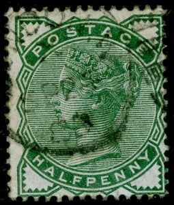 SG164, ½d deep green, USED. Cat £22.