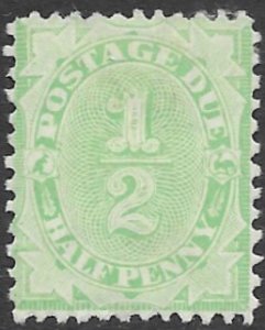 Australia J-9   1902    1/2 pence  fine mint - hinged