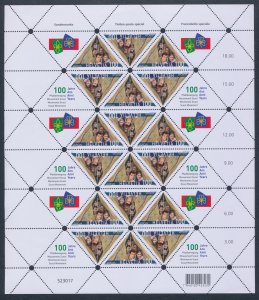 2007 EUROPE CEPT, Switzerland, Scout Themed Minifoil of 18, MNH**