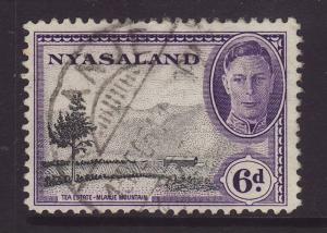 1945 Nyasaland 6d Fine.Used SG150