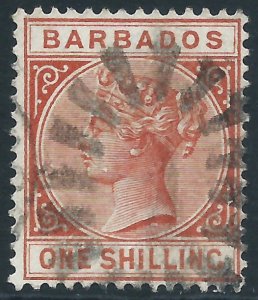 Barbados, Sc #67, 1sh Used