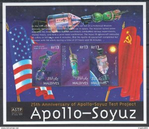 Maldives Space Apollo-Soyuz Test Project Kb ** Stamps Pk248