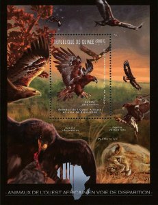 Bird Stamp Eagle Aquila Chrysaetos African Fauna S/S MNH #9192 / Bl.2081