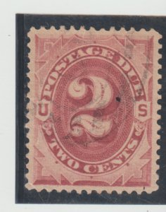 US Scott#J23 VF-XF 1891s 2c Postage Due Great Centering with Light  Cancelation