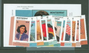 Montserrat #933-945 Mint (NH) Single (Complete Set)