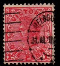 Australia - Victoria  #219a Queen Victoria (wmk 13 Carmine) - Used