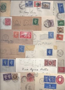 UK GB BRITISH COMMONWEALTH 1900 1950's COLLECTION OF 20 COMMERCIAL COVERS INCLUD