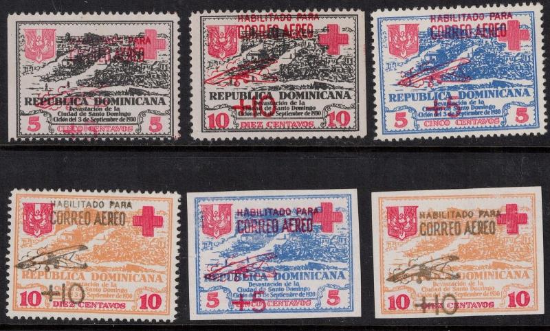 Dominican Republic RAC!-RAC7 Mint 1930 $ SCV 79.50 Set